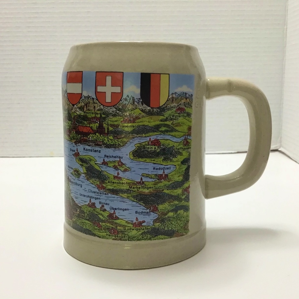 Vintage Ceramic German Bodensee Beer Mug